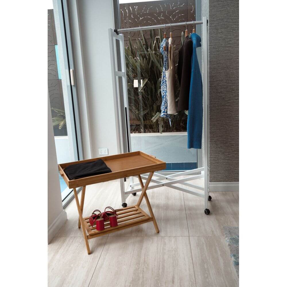 Bamboo Luggage Rack - Image 3