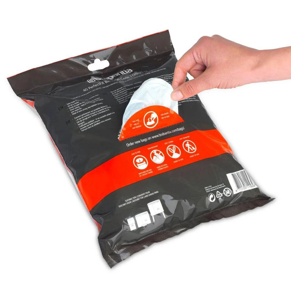 Brabantia 23L Perfect Fit Bin Liner Code J 40 Pack - Image 3