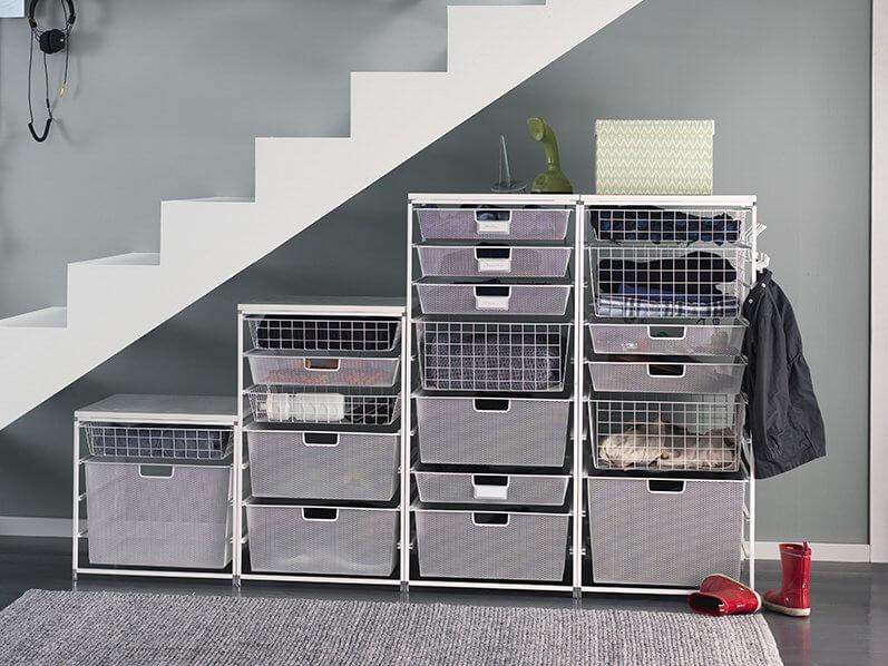 Elfa Basics 45 Standard Mesh Drawer Kit White - Image 3