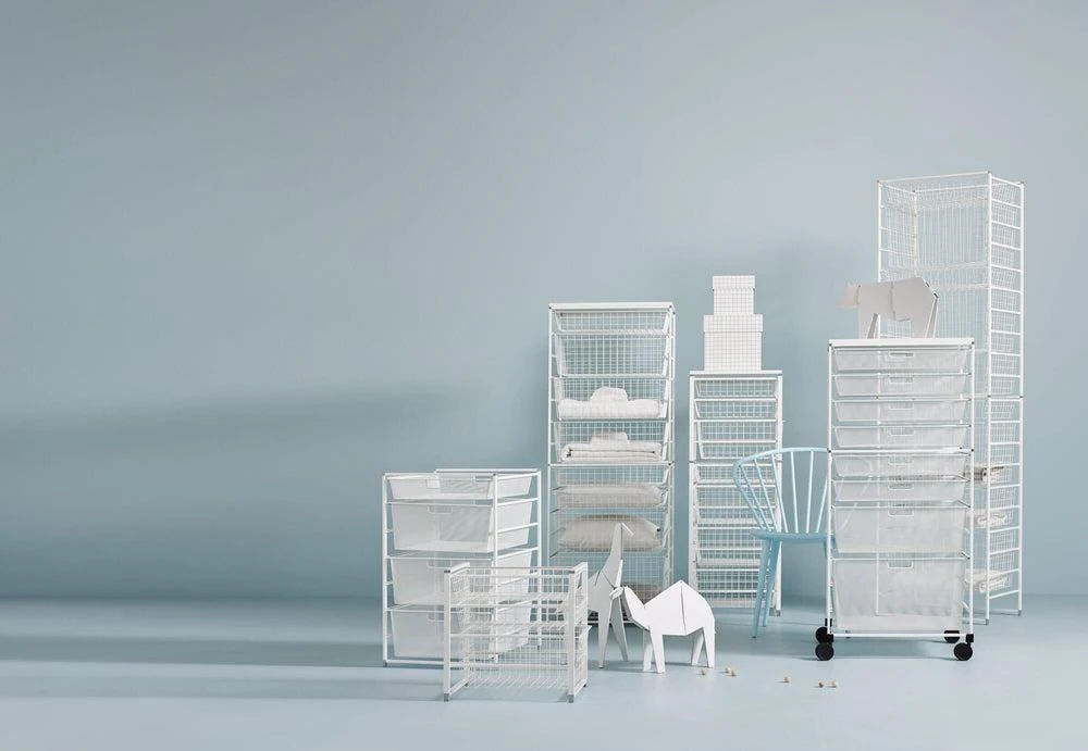 Elfa Basics 45 Standard Mesh Drawer Kit White - Image 5