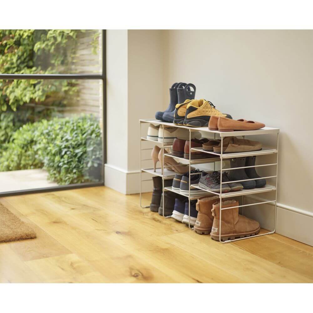 Joseph Joseph Adjustable Shoe Rack Large Ecru - Image 8