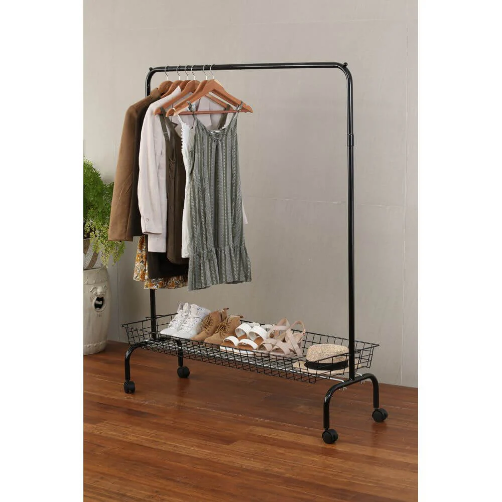 Large Heavy Duty Clothes Rack Black - Image 4