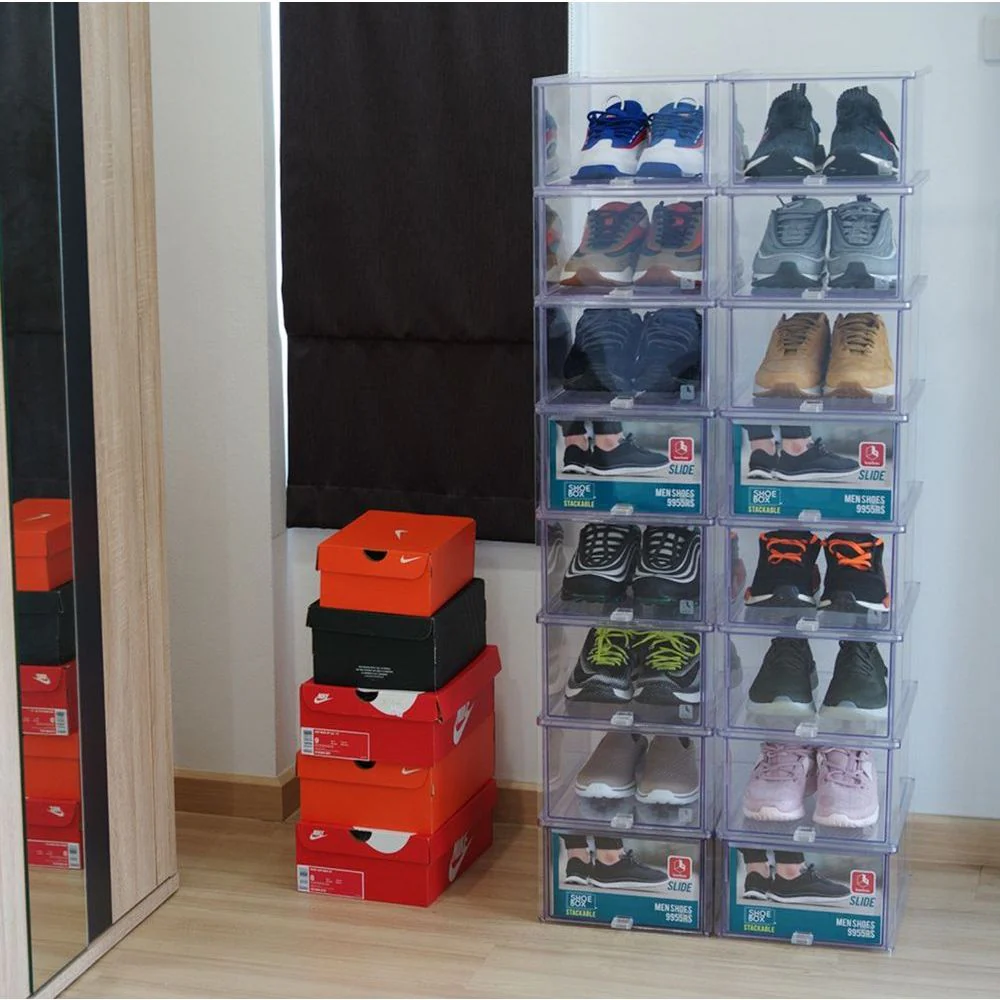 Large Stackable Acrylic Shoe Drawer - Image 4