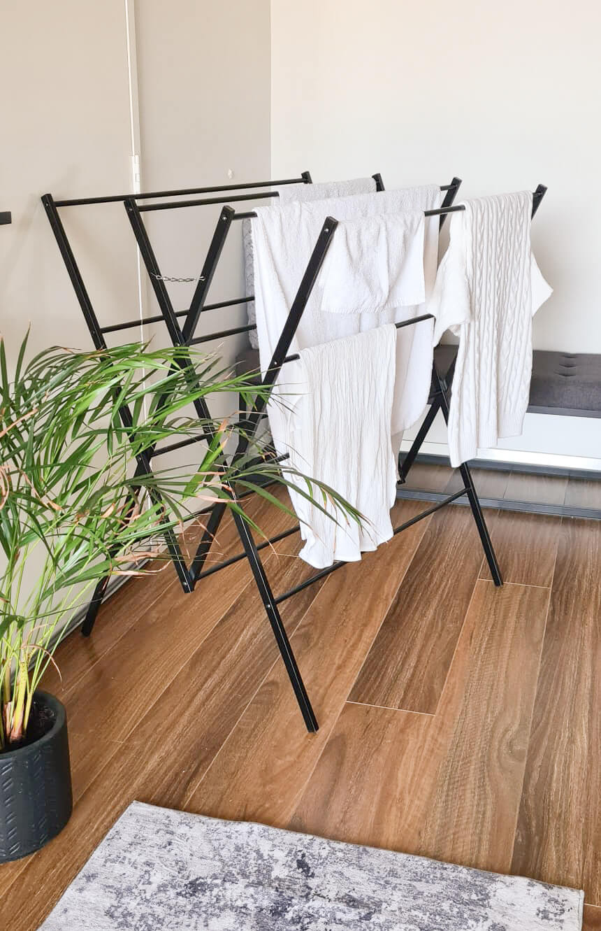 Limited Edition Heavy Duty Clothes Airer Matte Black - Image 12