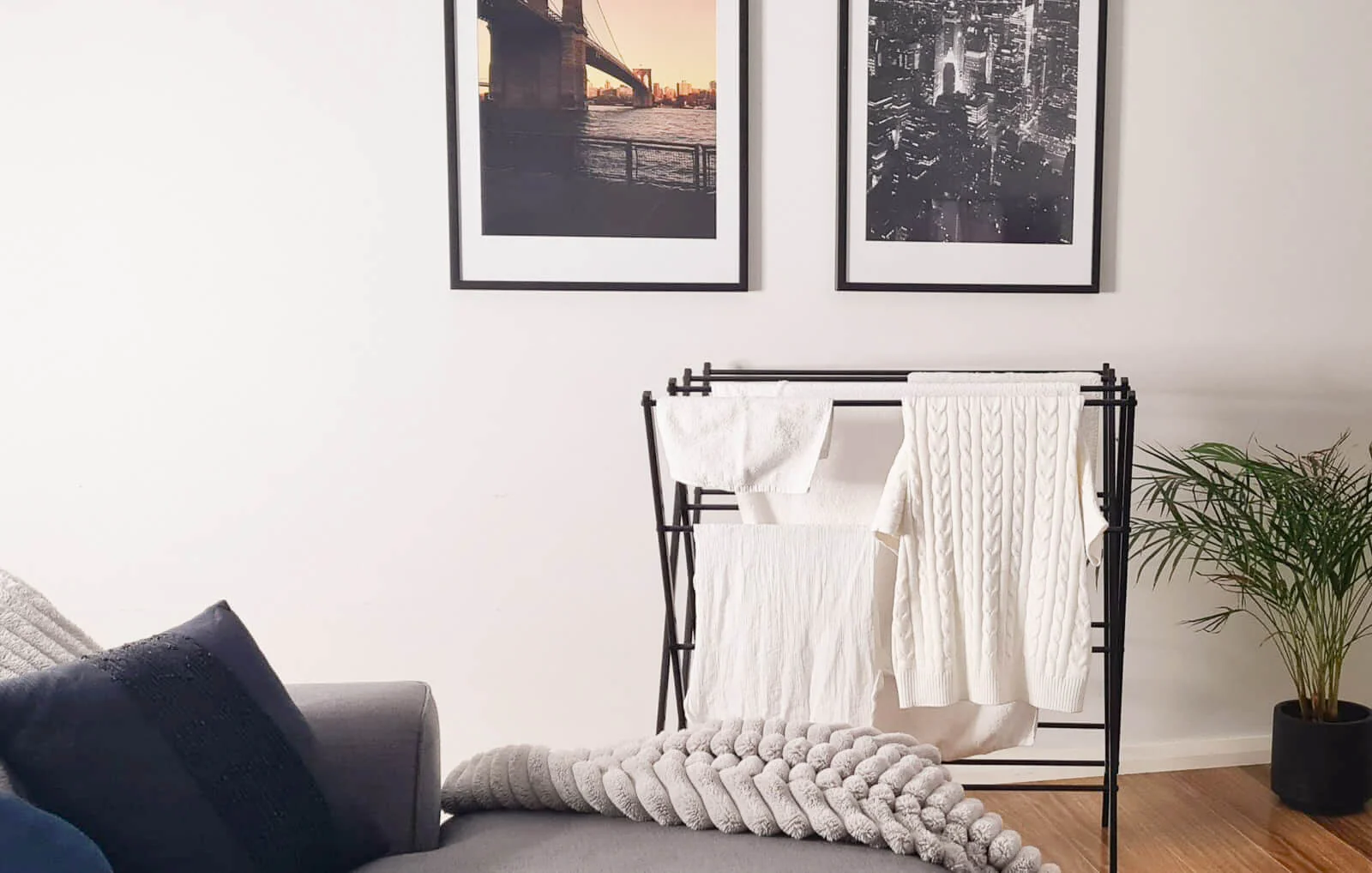 Limited Edition Heavy Duty Clothes Airer Matte Black - Image 14