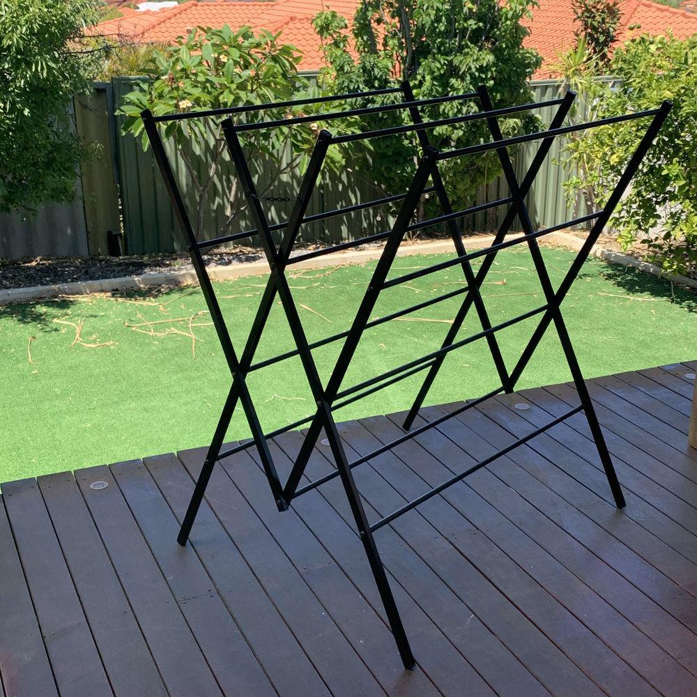 Limited Edition Heavy Duty Clothes Airer Matte Black - Image 15