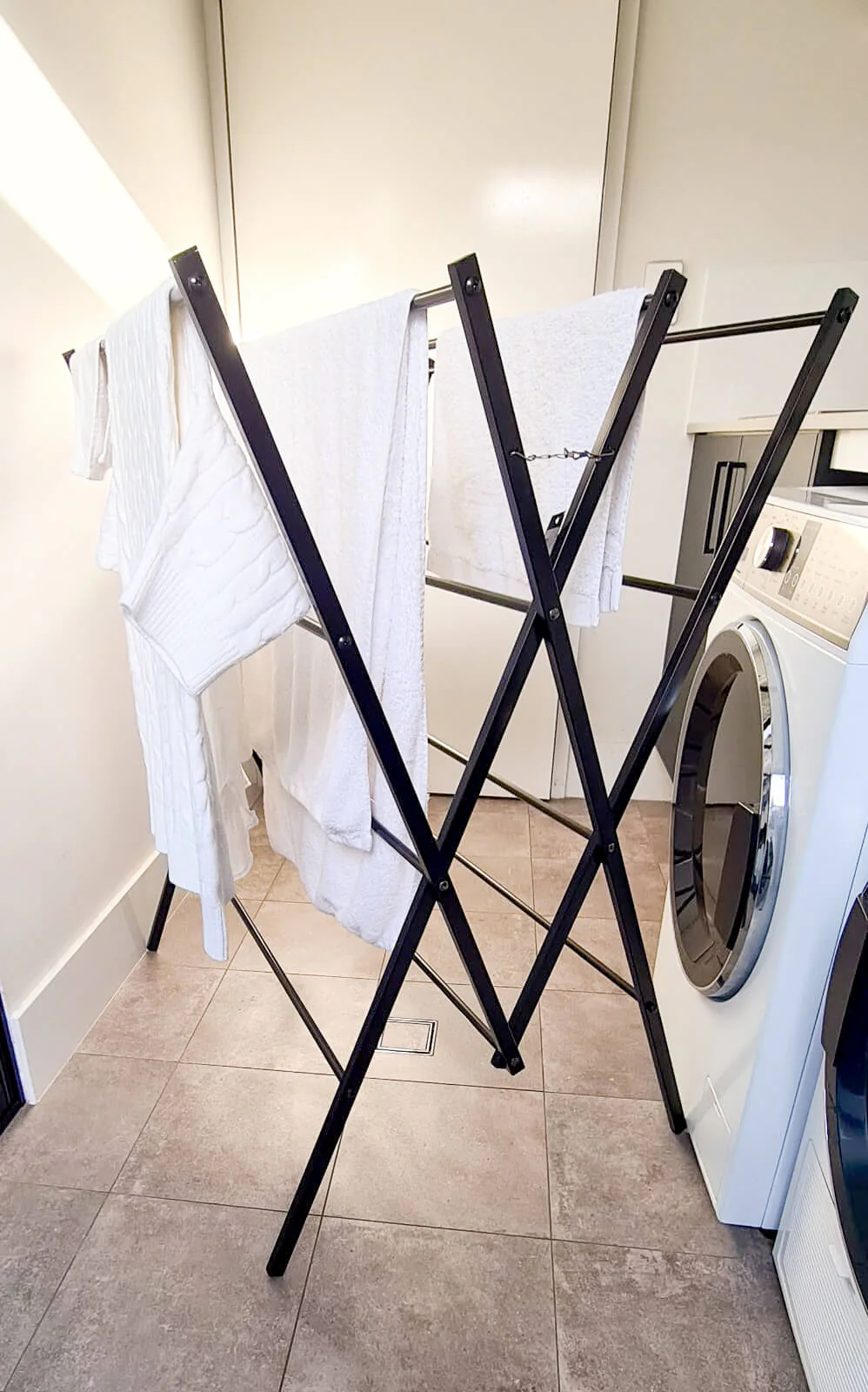 Limited Edition Heavy Duty Clothes Airer Matte Black - Image 4