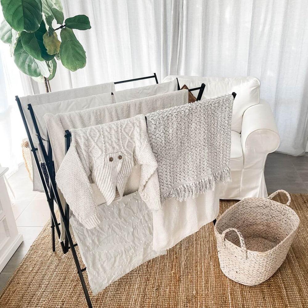 Limited Edition Heavy Duty Clothes Airer Matte Black - Image 5