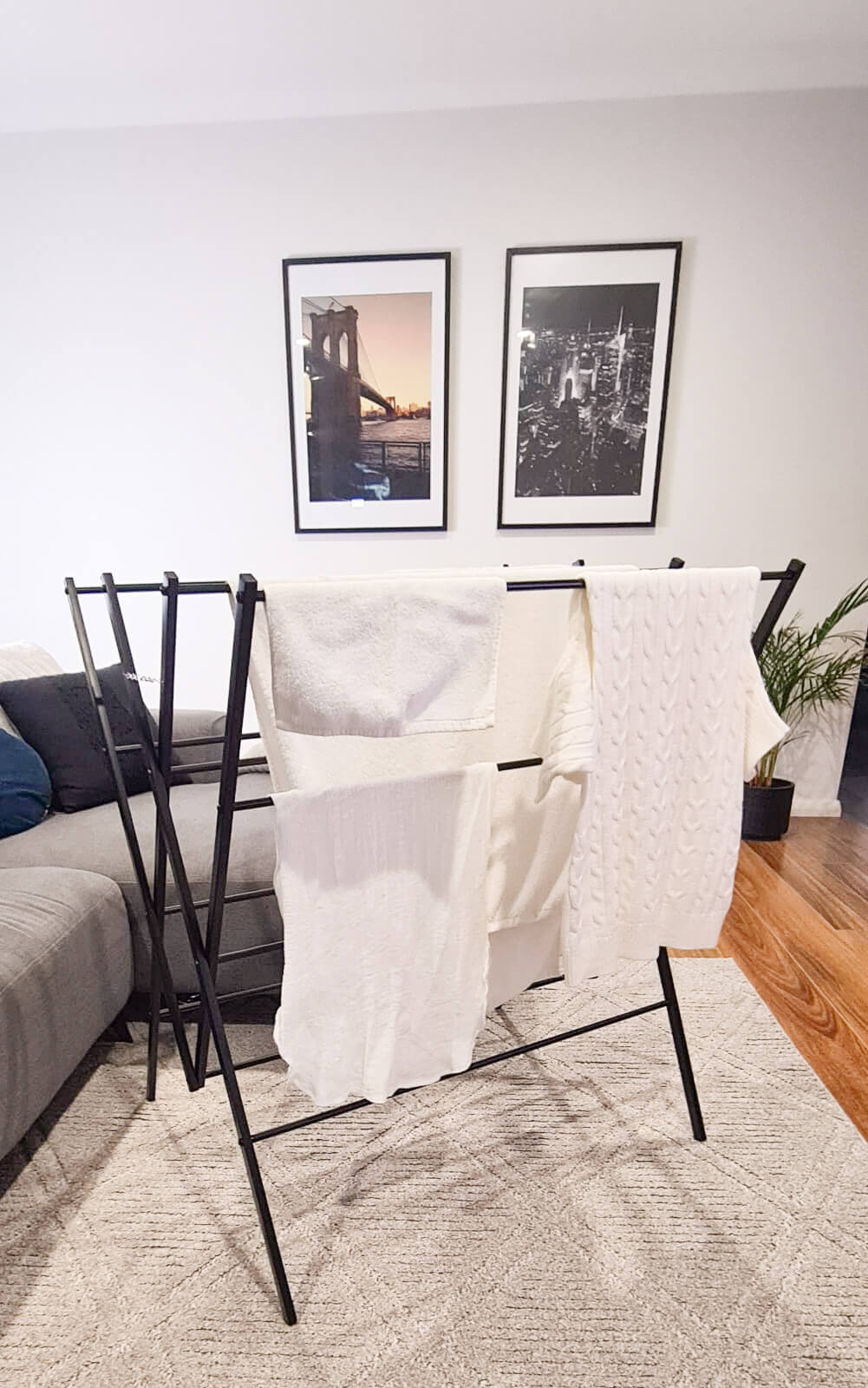 Limited Edition Heavy Duty Clothes Airer Matte Black - Image 6