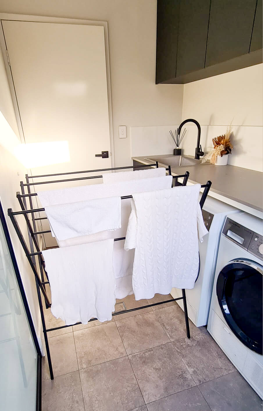 Limited Edition Heavy Duty Clothes Airer Matte Black - Image 8