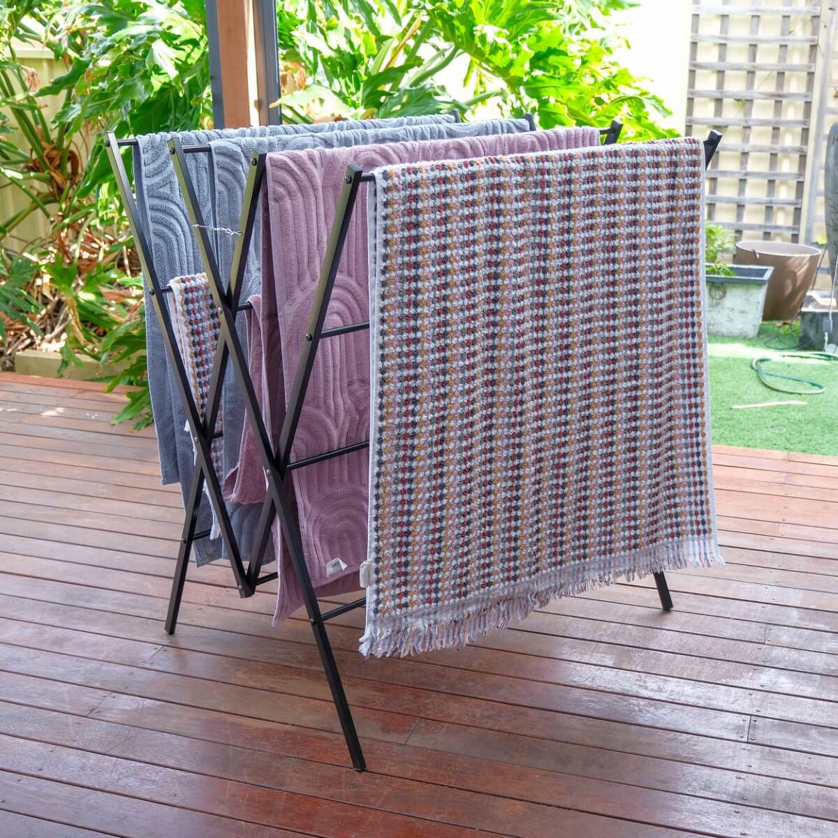 Limited Edition Heavy Duty Clothes Airer Matte Black - Image 9