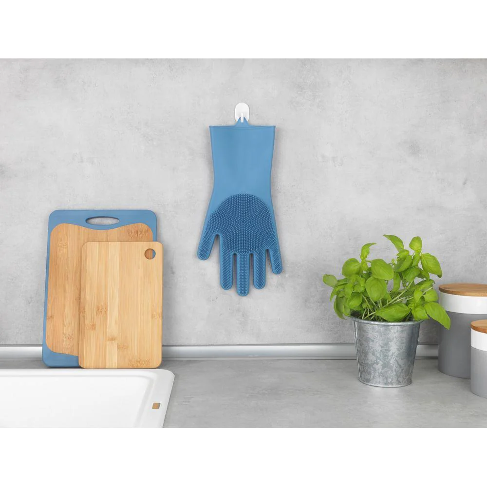Rena Silicone Cleaning Gloves 2 Pack Blue - Image 4