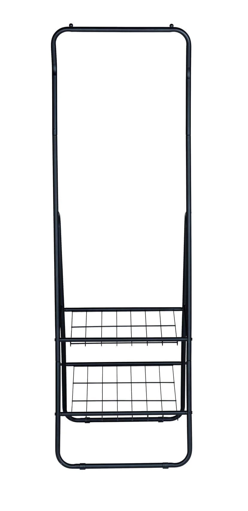 Shiva Mini 2 Shelf Clothes Rack Matte Black - Image 5