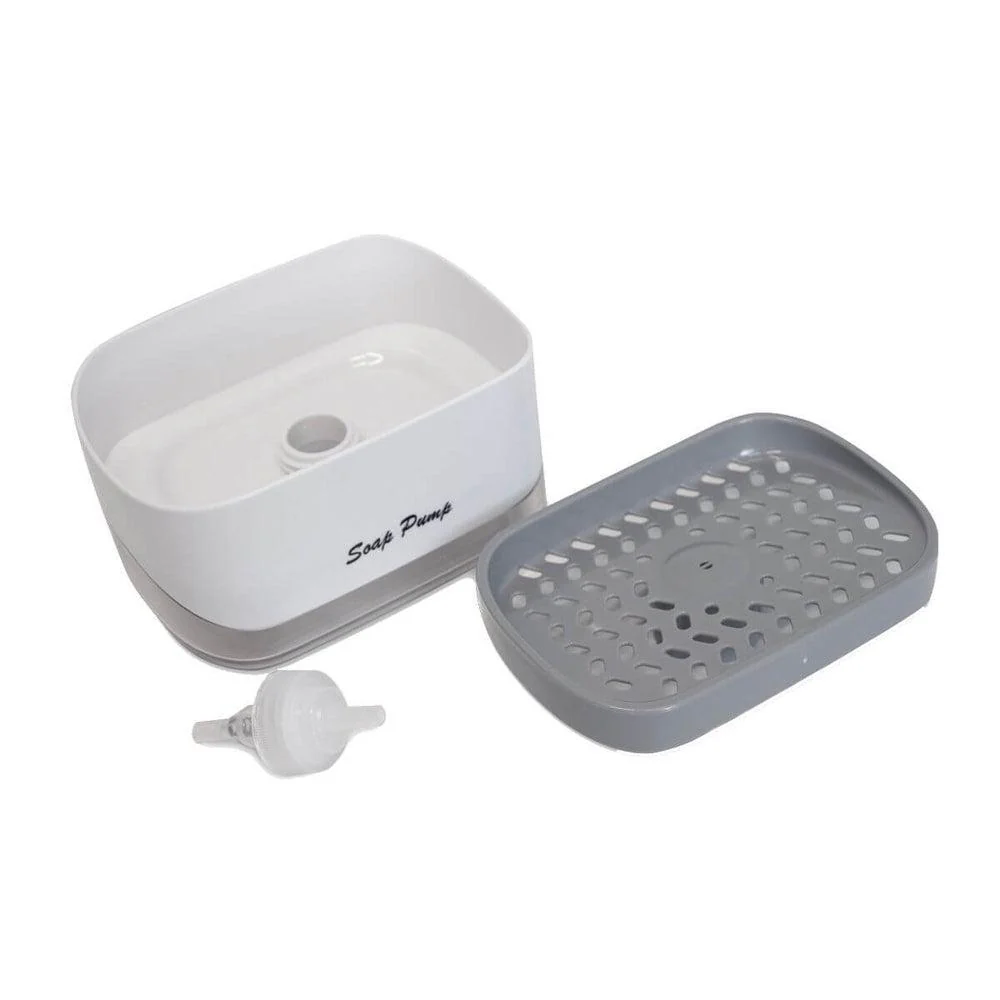 Soap Dispensing Dish Sponge Holder - Image 5