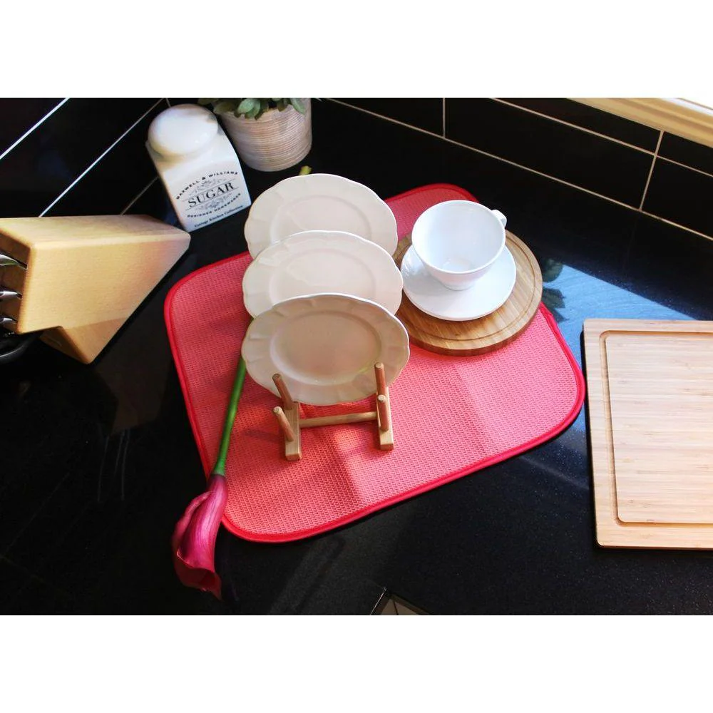 White Magic Microfibre Dish Drying Mat Pebble - Image 12