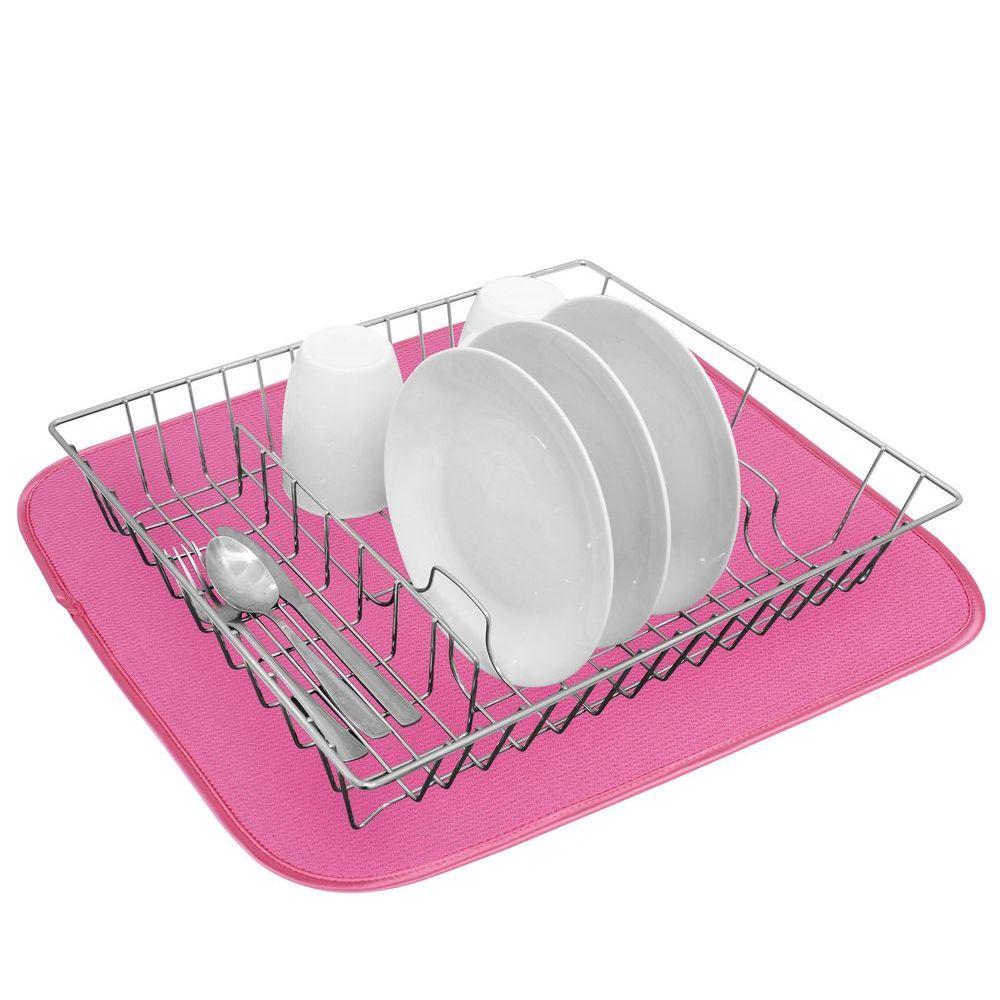 White Magic Microfibre Dish Drying Mat Pebble - Image 5